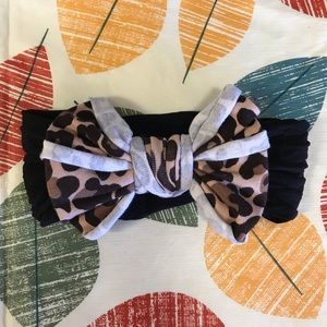 Baby Bling Cheetah Bow